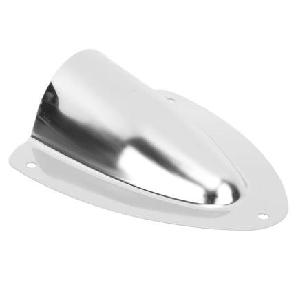 FECAMOS Stainless Steel Cable Cover, Marine Clam Shell, 1 Pair, Robust, Rustproof, Polished, for Yachts (120mm)