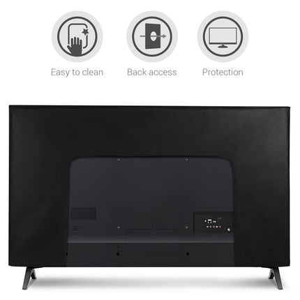 kwmobile 55" teleriümbris - siseteleri ekraanikaitseümbris - teleri ekraani tolmukate - Relax on Island valge must