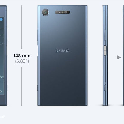 Sony Xperia XZ1 nutitelefon (13,2 cm (5,2 tolli) Triluminos ekraan, 19MP kaamera, 64 GB salvestusruum, Android) must - saksakeelne versioon