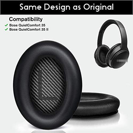 Bingle Bose Quietcomfort 35 kõrvapadjad Bose QuietComfort 35 (QC35ii) jaoks, Bose kõrvaklappide vahetuskõrvapadjad Quietcomfort Ultra Bose QC35, QC25, QC15, QC2/Ae2, Ae2i, Ae2w/Sound Link/Sound True jaoks