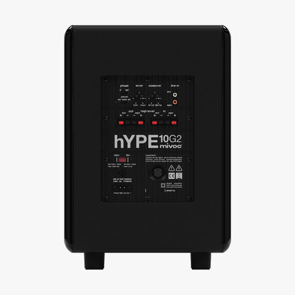 mivoc Hype 10 G2 HiFi aktiivne subwoofer must 10 tolli 300W 20 kuni 180Hz kodukino ja muusika jaoks