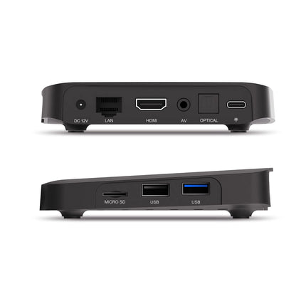 Engel Android TV Receiver 4k uhd You-Box en1040k - integrated Google Assistant and Chromecast black