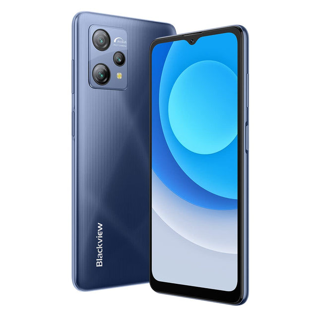 Blackview A53 4G Mobile Phone without Contract, Helio A22 3GB 16GB (256GB Expandable), 12MP + 5MP, 6.5'' HD+ Screen, 3 Card Slots, 5080mAh Battery, Dual-SIM Smartphone Android 12, GPS Black