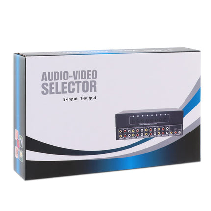 8 pordiga RCA AV-lüliti, 8 sisendit, 1 väljundit, 8-suunaline AV-video-helilüliti, 8 sisse- ja väljalaskega AV-komposiitlüliti, RCA-jaotur HDTV, LCD, DVD-mängukonsoolidele