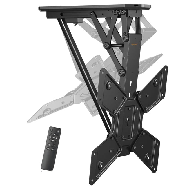 mywall HL40ML kokkupandav mootoriga laekinnitus lameekraanidele - sobib 23" kuni 55" (58 - 140 cm) ja toetab kuni 30 kg. Kallutusnurk 0° kuni 75° ja horisontaalselt reguleeritav: +/- 3°.