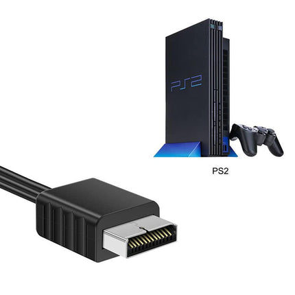 Jerilla PS2-HDMI muundur, PS1/PS2-HDMI kaabel, video- ja heliadapter, HD-ühendus 720P/1080P PS1/PS2 konsoolile, telerile, monitorile, projektorile