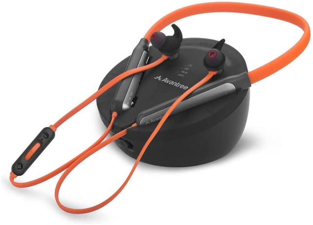 Avantree Medley Clear – juhtmevabad kõrvaklapid teleri jaoks selge dialoogi, suurendatud helitugevuse, heliriba edastusvõimaluse, 20-tunnise kaelavõruga kõrvaklappide, Bluetooth-saatja ja laadimisjaamaga.