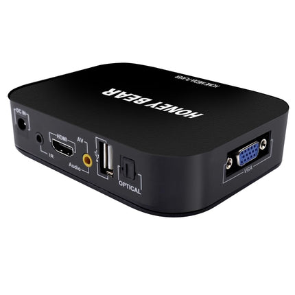 HONEY BEAR Full HD 1080P meediapleier TV-boks HDMI USB SD/MMC MKV 2TB välisele kõvakettale, MITMESUGUSE TEEL