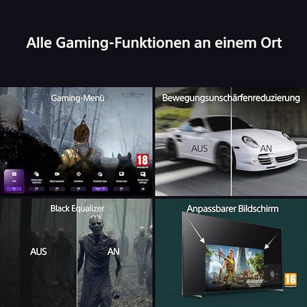 Sony BRAVIA 7 QLED (XR l Mini LED) 75-tolline 4K HDR Google'i nutiteler (2024) | Mängufunktsioonid, IMAX, Dolby Vision Atmos, Chromecast, AirPlay, 120Hz 75XR70