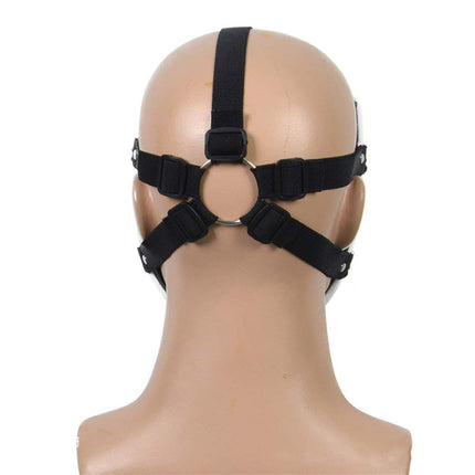 Oikawa High-Rise Invasion Cosplay Mask, Sniper Mask, Tenkuu Shinpan Mask, White Smiling Resin Mask for Halloween Cosplay Props