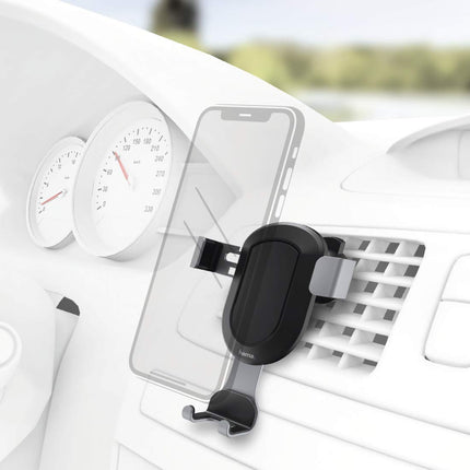 Hama Gravity Car Passive Mount Black, Grey - Mounts (Mobile Phone/Smartphone, Car, Passive Mount, Black, Grey, Plastic, Adhesive Pad), 5.5 to 8.5 cm