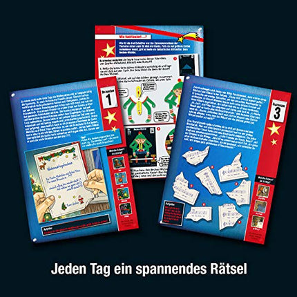 KOSMOS 632182 kolme uurija advendikalender, lahenda 24 põnevat mõistatust salapäraste tegelaste kohta, lastele mõeldud advendikalender, mänguadvendikalender poistele ja tüdrukutele