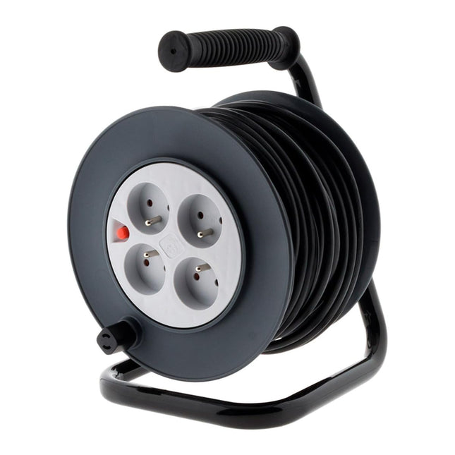 Zenitech rull 4 pistikupesaga HO5VV-F 3G1mm² 25m + kaitselüliti