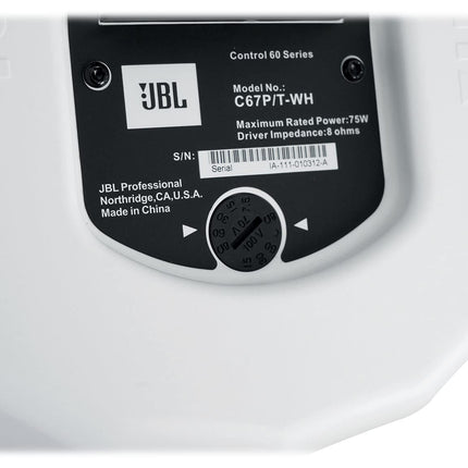 JBL Professional C67P/T-WH laiendatud seeria rippkõlarid, valged, 2 tk pakis
