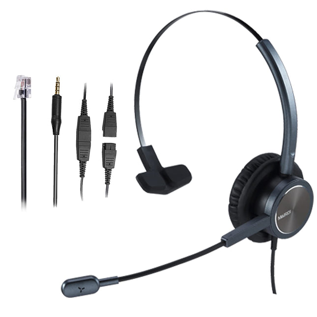 Mikrofoniga telefonipeakomplekt Cisco lauatelefonidele, mono kontori kõnekeskuse kõrvaklapid RJ9 pesaga Jabra Cisco 7841 7942 7960 7961 7962 8841 jaoks, 3,5 mm adapteriga mobiiltelefonide, arvutite ja sülearvutite jaoks