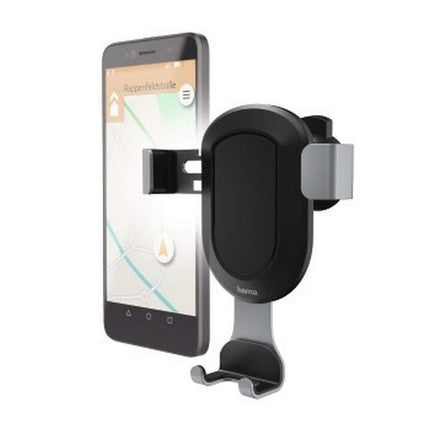 Hama Gravity Car Passive Mount Black, Grey - Mounts (Mobile Phone/Smartphone, Car, Passive Mount, Black, Grey, Plastic, Adhesive Pad), 5.5 to 8.5 cm