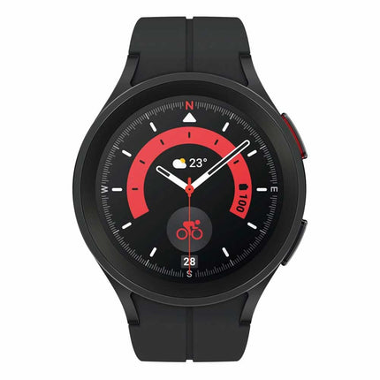 Samsung Galaxy Watch5 Pro, Round Bluetooth Smartwatch, Wear OS, Outdoor Fitness Watch, Fitness Tracker, 45mm, Titanium Black