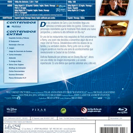 Ratatouille (Ra-Ta-Tui) [Blu-ray] [Spain Import]