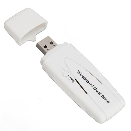 Kahesageduslik WiFi-adapter, 300Mbps WiFi-adapter Ralink RT3572 kiibistikuga USB WiFi-adapterile 2.4G 5.8G kahesageduslik
