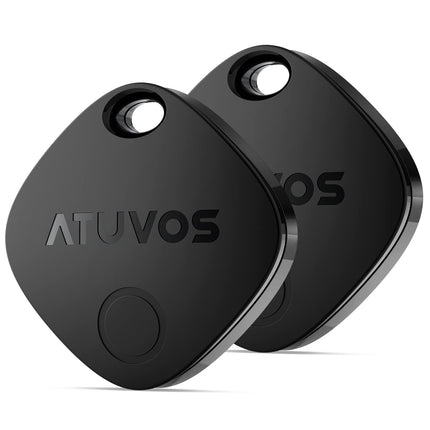ATUVOS Air Tag võtmeotsija 2 tk pakis, nutikas jälgimisvõtmeotsija, mis ühildub Apple Find My rakendusega (ainult iOS, Android ei ole toetatud), Bluetooth-võtmeotsija pagasi/kohvrite/kottide jaoks, vahetatav aku