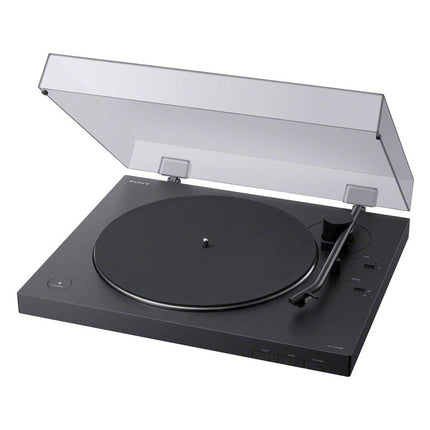 Sony PS-LX310BT Bluetooth plaadimängija (phono eelvõimendi, automaatse esitamise funktsioon, alumiiniumist alus) must