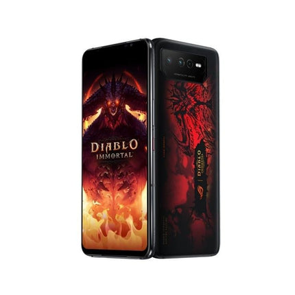 Asus ROG Phone 6 5G nutitelefon (16+512GB, 6,78" FullHD+ 165Hz AMOLED ekraan, Snapdragon™ 8+ Gen1, kolmekordne 50MP kaamera, 6000mAh aku), Diablo Immortal Edition eksklusiivsete lisatarvikutega, Hellfire Red