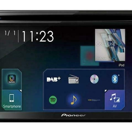 Pioneer AVH-Z3200DAB 2DIN meediavastuvõtja, 6,2" selge takistuslik puutepaneel, Bluetooth, DAB+ digitaalraadio, Apple CarPlay, WebLink, käed-vabad süsteem, CD, DVD ja USB, must, topelt-DIN