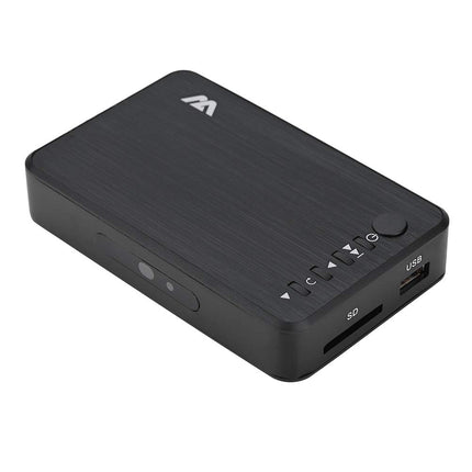 ASHATA HDMI 1080P HD audio- ja videopleier HD videopleier Multimeediapleier IR-kaugjuhtimispuldiga, toetab USB-draivi, mobiilset kõvaketast, SD-kaarti, 2,5-tollist mobiilset kõvaketast (3,5)