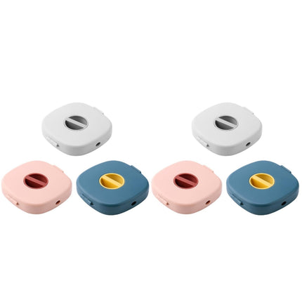 DOITOOL laadimiskaabli korraldaja, 6-osaline kaablikerija kodukontorisse, klassiruumi kaablikerija väike koos mobiiltelefonihoidjaga, 7,2 x 7 x 1,5 cm laadimiskaablikerija USB-kaablirulli kaablikerija