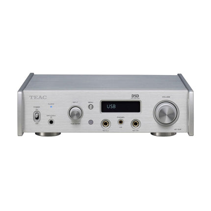 TEAC Reference UD-505-X USB DAC eelvõimendi, suure jõudlusega DAC kahekordse monostruktuuriga ja täielikult tasakaalustatud kõrvaklapivõimendiga, hõbedane