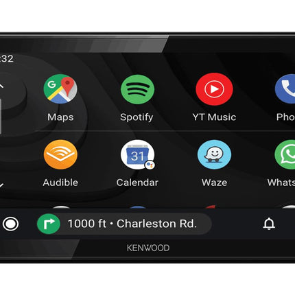 Kenwood DMX5020DABS - 17,3 cm WVGA digitaalne meediamonitor koos DAB+/FM, CarPlay, Android Auto, Androidi USB peegeldusega, Bluetooth, mahtuvuslik puutepaneel, DSP, 4 x 50 vatti