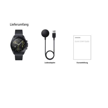 Samsung Galaxy Watch3, ümmargune Bluetooth nutikell Androidile, pöörlev raam, 4G, fitnesskell, aktiivsusmonitor, suur ekraan, 45 mm, titaanium, 36-kuulise tootjagarantiiga [välja arvatud Amazonis]