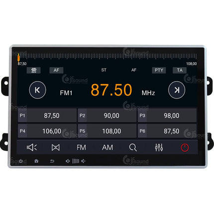 Jf Sound auto helisüsteem, eritellimusel valmistatud autoraadio Ducato 8 2021-22 Android GPS Bluetooth WiFi DAB USB Full HD ekraan 10.1" Easyconnect 8-tuumaline protsessor häälkäsklused, must, JF-011-X9-D8