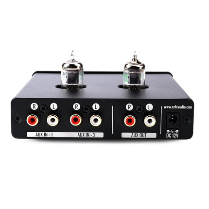 FX-Audio Tube-02 Pro Tube Headphone Amplifier, Vacuum 5725 Tube Preamplifier, Mini Hi-Fi Integrated Stereo Class A Amplifier Supports 32-600 Ohm Headphones, for