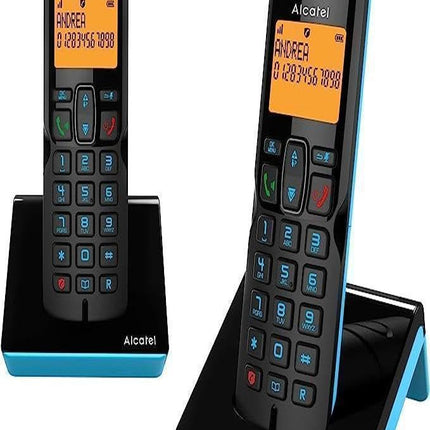 Alcatel S280 Duo Blue, Duo juhtmeta telefon, käed-vabad, telefoniraamat 50 nime ja numbriga, soovimatute kõnede blokeerimise funktsioon