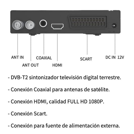 Ostark Euro T2 maapealne vastuvõtja TDT TDT2 FTA DVB-T2 DVB-C, H265 HEVC Full HD PVR, kahekordne USB, kahekordne LNB kahe teleri jaoks, SCART, koaksiaalne HDMI