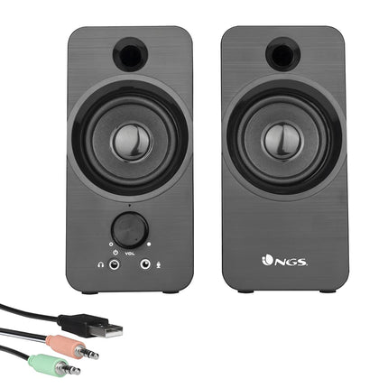 NGS SB350, 12 W arvutikõlarid USB-ühendusega, mustad