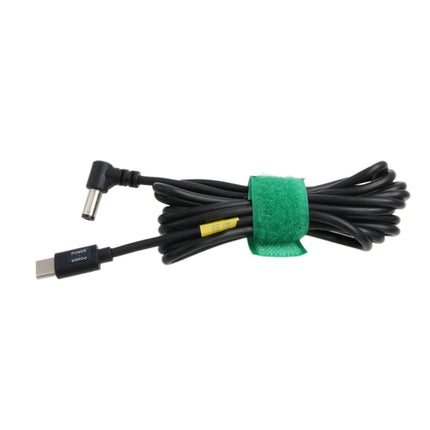 HangTon 12V PD toitekaabel, USB C - DC 5.5 x 2.5mm täisnurk Blackmagic BMCC kaamera, videoassistendi, monitori ja akupanga jaoks, 2m
