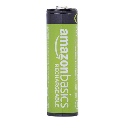 Amazon Basics Pre-Charged Ni-MH AA Rechargeable Batteries - 2000 mAh Rechargeable Batteries, 16 Count (Battery foil may vary from product photo) + Battery Charger for Ni-MH AA / AAA Batteries and USB Devices