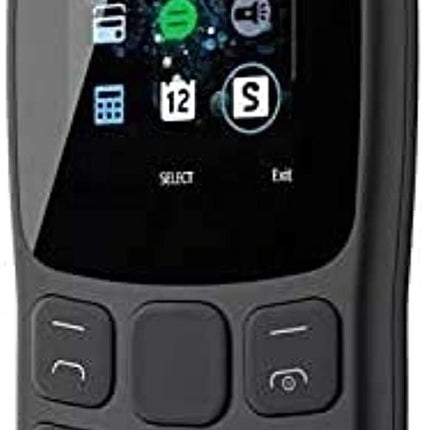 Nokia 106 kõikide operaatoritega 4 GB kahe SIM-kaardiga 2018 tumehall LED-taskulambiga – FM-raadio – suurte nuppudega telefon