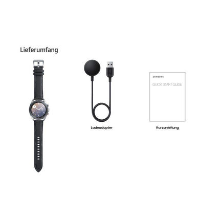 Samsung Galaxy Watch3, ümmargune Bluetooth nutikell Androidile, pöörlev raam, LTE, fitnesskell, aktiivsusmonitor, suur ekraan, 41 mm, hõbedane, 36-kuulise tootjagarantiiga [välja arvatud Amazonis]