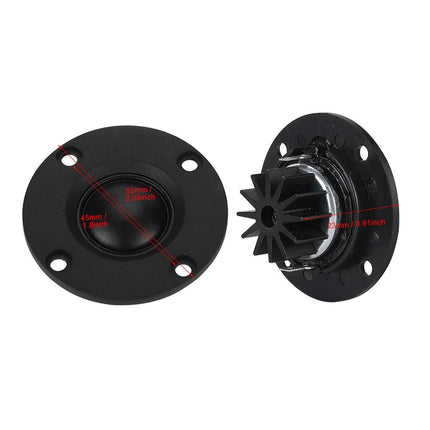 2 tk 30W 6Ω Silkon Film Dome tweeter tweeter HiFi kõlar stereokõlar (must)