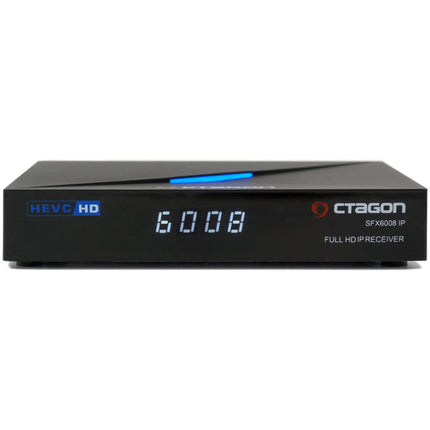 Octagon SFX6008 IP Full-HD H.265 HEVC, E2 Linux Set-Top Box &amp; Smart Internet TV Receiver, Sat to IP TV Client Support, DLNA, YouTube, Web Radio, HDMI, black