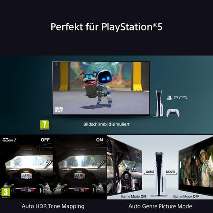 Sony BRAVIA 5 XR Mini-LED 85-inch TV (K85XR55), AI XR Processor, Acoustic Multi-Audio, Dolby Vision/Atmos, IMAX Enhanced, Google TV (2025), Google Cast, Apple AirPlay 2, Game Menu, Smart TV