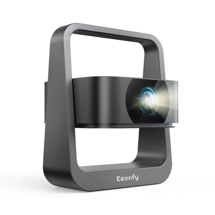 [Rakendusega integreeritud] Eeenfy nutiprojektor kaasaskantav, kodukino projektor 20 000 luksiga, 1080P tugi, E-fookus/Keystone'i korrektsioon, WiFi Bluetooth-projektor, väike välistingimustes kasutatav projektor mobiiltelefonile, värskendus 2025, must