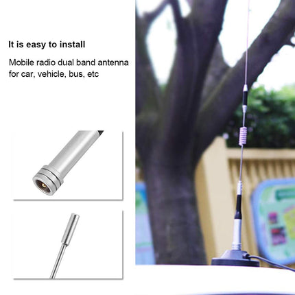 Bewinneri mobiilraadio antenn kahe sagedusribaga UHF/VHF antenn 144/430MHz 100W raadioantennid sõidukitele, audio/video lisatarvikutele