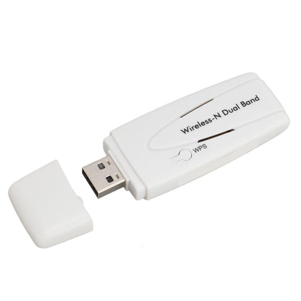 Kahesageduslik WiFi-adapter, 300Mbps WiFi-adapter Ralink RT3572 kiibistikuga USB WiFi-adapterile 2.4G 5.8G kahesageduslik