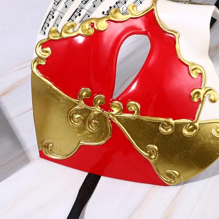 Oidea maskeraadimask meestele: Vintage ooperifantoom poolmask Veneetsia karnevalimask Halloweeni kostüüm ballimesk