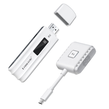 Wireless HDMI Transmitter and Receiver USB C, Lemorele 50M USB-C Transmitter HDMI Wireless Transmission, 5G/2.4G USB-C HDMI Wireless for Streaming from MacBook, iPhone 15, Laptop, Camera to Monitor/Projector/TV