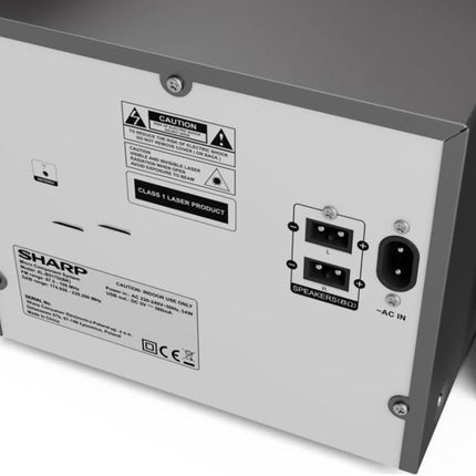 SHARP XLB517DBK mikrohelisüsteem 45W (digitaalraadio DAB, DAB+ ja FM-raadioga, Bluetooth, USB, CD, MP3), must